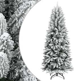 vidaXL PVC és polietilén műkarácsonyfa pelyhes hóval 120 cm