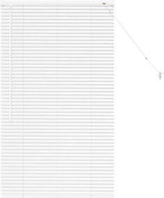vidaXL Zsalugáter Redőnyök Fehér 130 x 75 cm Alumínium