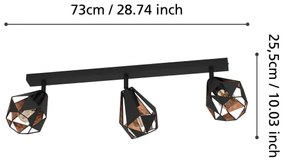 Eglo 43717 - Spotlámpa CARLTON 3xE27/40W/230V