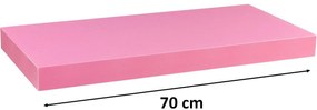 Fali polc STILISTA® Volato 70 cm - rózsaszín