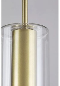 Rabalux 72050 - Csillár zsinóron ESTA 1xE27/40W/230V átlátszó/arany