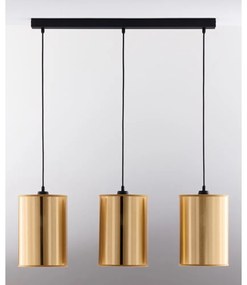 Jupiter 2092 - CORTINA zsinóros csillár 3xE27/15W/230V arany/fekete