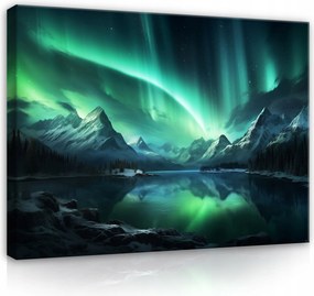 Vászonkép Fény Hegyek Türkiz Természet Vászon Fal Hálószoba Nappali 100x70