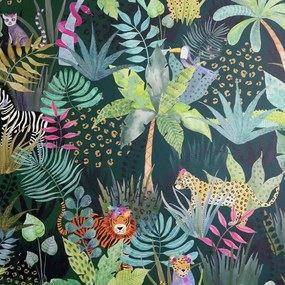Arthouse Signature 2 Hidden Jungle színes állatos vlies tapéta – 925308