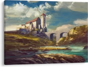 Kép - Középkori vár (70x50 cm)