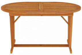 tömör eukaliptuszfa kerti asztal 200 x 100 x 75 cm
