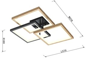 Wofi 9022-306S - MATERA LED 40W 230V állítható mennyezeti lámpa