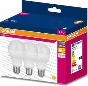 3x Led izzó E27 A68 19W 150W 2452lm 3000K Meleg 200° Osram Value