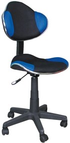 Kék-fekete irodai szék Q-G2
