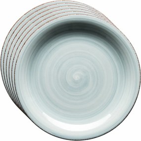 Mäser Bel Tempo 6 db desszert tányér szett, 19,5 cm, világoskék