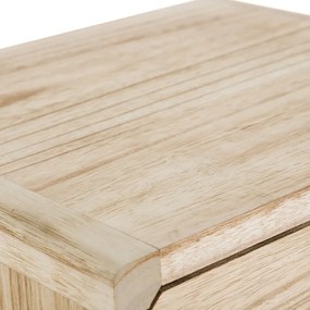 Natúr színű egzotikus fa éjjeliszekrény Natural Way – Casa Selección