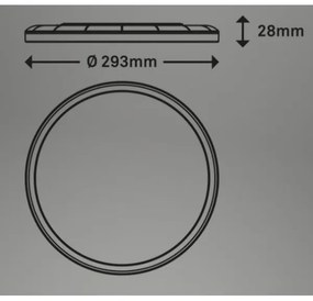 Briloner 7079-015 - SLIM LED 18W 230V 2700-6500K dimmelhető lámpa + DO