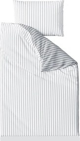 Povlečení z Renforcé bavlny CAPRIVI šedé knoflík Ágyneműhuzat mérete: 70 x 90 cm | 140 x 200 cm