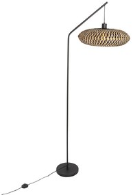 Keleti állólámpa fekete bambuszból - Ostrava