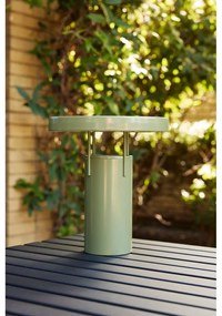 Zöld LED dimmelhető asztali lámpa fém búrával (magasság 28 cm) BringMe – Hübsch