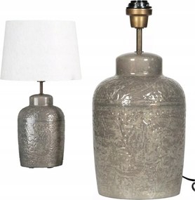 Loft Éjjeli Asztali Lámpa 42cm E27 Szürke Otthoni Hálószoba Nappali