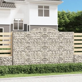 8 db íves horganyzott vas gabion kosár 300x50x180/200 cm