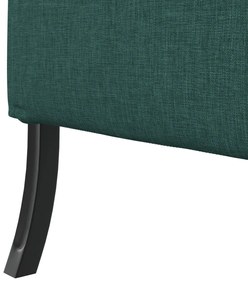 Magas háttámlás kanapé Sötétzöld 109x56x121 cm Szövet