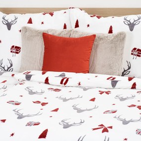 4Home Stag & Bows mikroflanel ágyneműhuzat, 140 x 200 cm, 70 x 90 cm