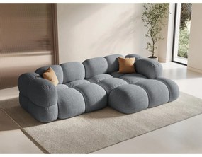 Szürke sarokkanapé (jobb oldali-heverő résszel) Loretto – Cosmopolitan Design