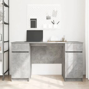 Asztal Betongris 140x49x76 cm Mérnöki Fa