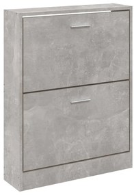 betonszürke szerelt fa cipőszekrény 59 x 17 x 81 cm