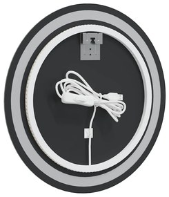 kerek LED-es fürdőszobai tükör 50 cm