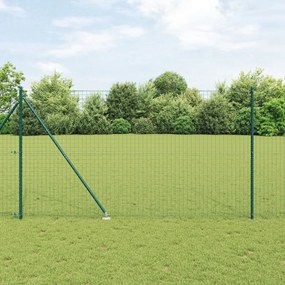 Kerítésoszlopok hegyes végű 52 db Ø32 mm 170 cm Galvanizált Acél