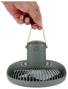 Zöld asztali lámpa ventilátorral, távirányítóval (magasság 26 cm) Beyond – Gingko