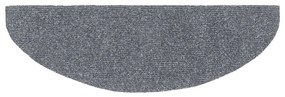 10 db öntapadós lépcsőszőnyeg 65 x 21 x 4 cm világosszürke félkör alakú nagy