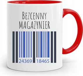 Piros Bögre Raktárosnak Felbecsülhetetlen Értékű Ajándék fényképes nyomtatással