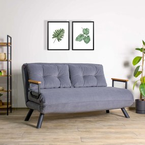 2 személyes kanapéágy Homoko 2-Seater - Szürke