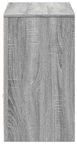 szürke sonoma színű szerelt fa LED-es TV-szekrény 91x34x61 cm