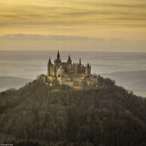 Poszter 20x20cm Hohenzollern kastély, Assaf Frank