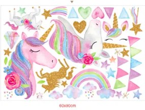 PIPPER | Falmatrica "Egyszarvúak 2" 80x95cm