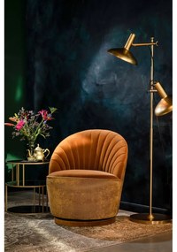 Madison barna bársony fotel - Dutchbone