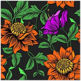 Poszterek 30x30 Virágok Levelek