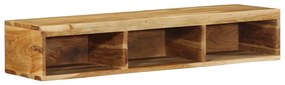 tömör akácfa falra szerelhető TV-szekrény 100x30x19 cm