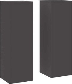vidaXL Növényállvány 2 pcs Fekete 24 x 24 x 75 cm Acél