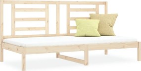 vidaXL tömör fenyőfa kanapéágy matrac nélkül 90 x 200 cm