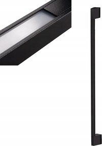 Homlokzati fali lámpa Led Kültéri lámpa Yalte 8W Fehér Meleg 90cm Fekete