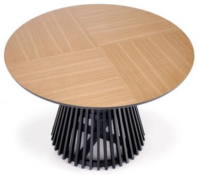 Miyaki étkezőasztal bükk, fekete 120cm