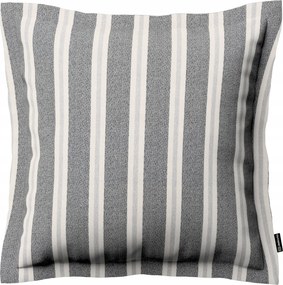 Párnahuzat 45x45 fekete-bézs csíkos