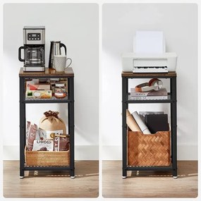 ELDUR kisasztal barna/fekete