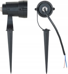 Kerti Lámpa Beszúrós Reflektor Kültéri 1x GU10 IP65 Fekete Kobi