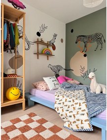 Világoskék borovi fenyő franciaágy ágyráccsal 180x200 cm Japan – Karup Design