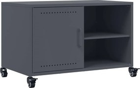 vidaXL antracitszürke acél TV-szekrény 68 x 39 x 43,5 cm