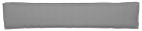 Raklap Párnák padhoz 2 db Szürke 200x40x8 cm Oxford szövet