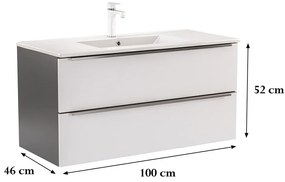 Vario Trim 100 alsó szekrény mosdóval