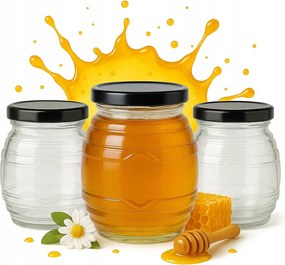 5x Üveg Tároló Ul 180 ml Mézes lekvárok Befőttek Ajándék Tárolók
